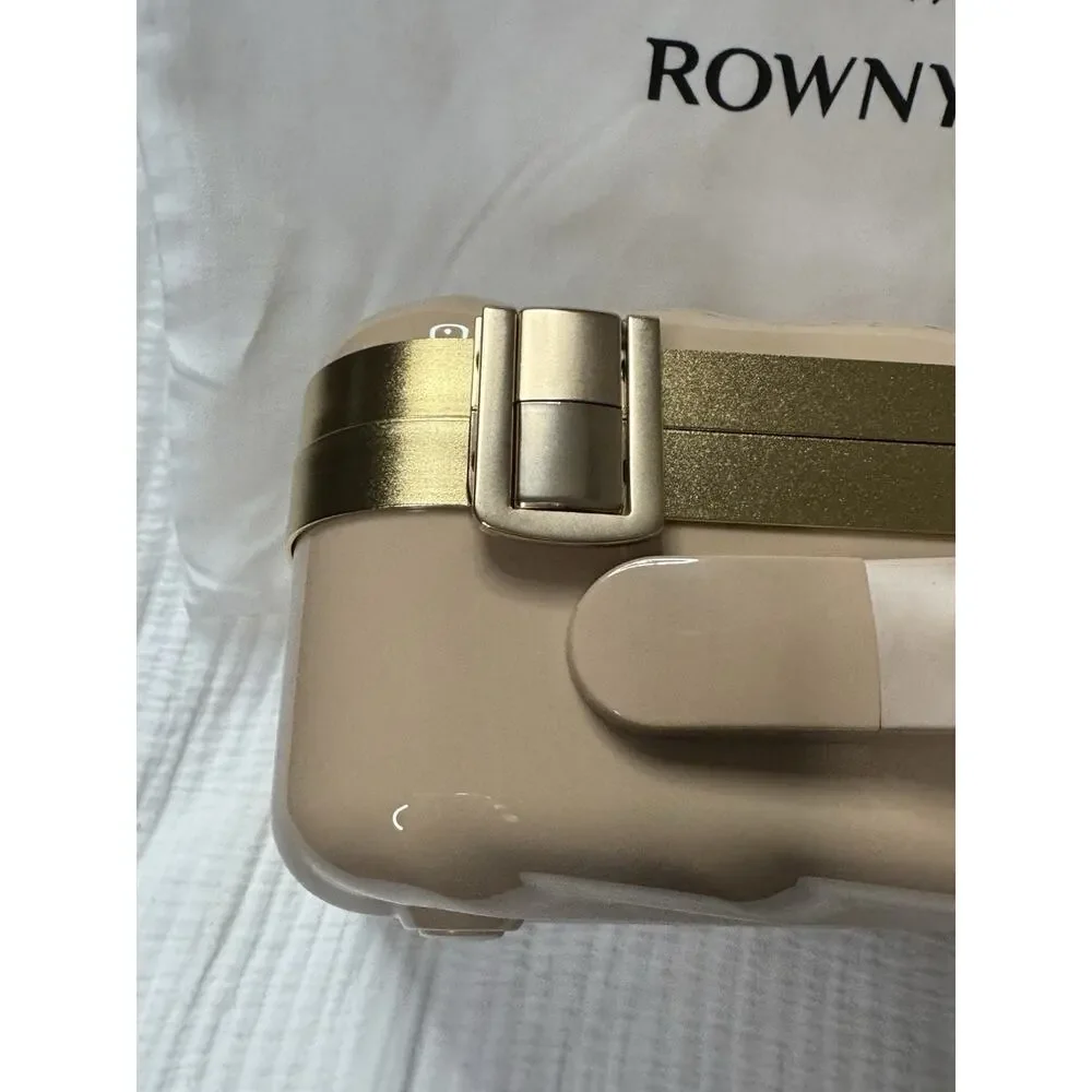 Rownyeon Light Up Rechargeable Makeup Case W/Mirror Portable Organizer Pink 3